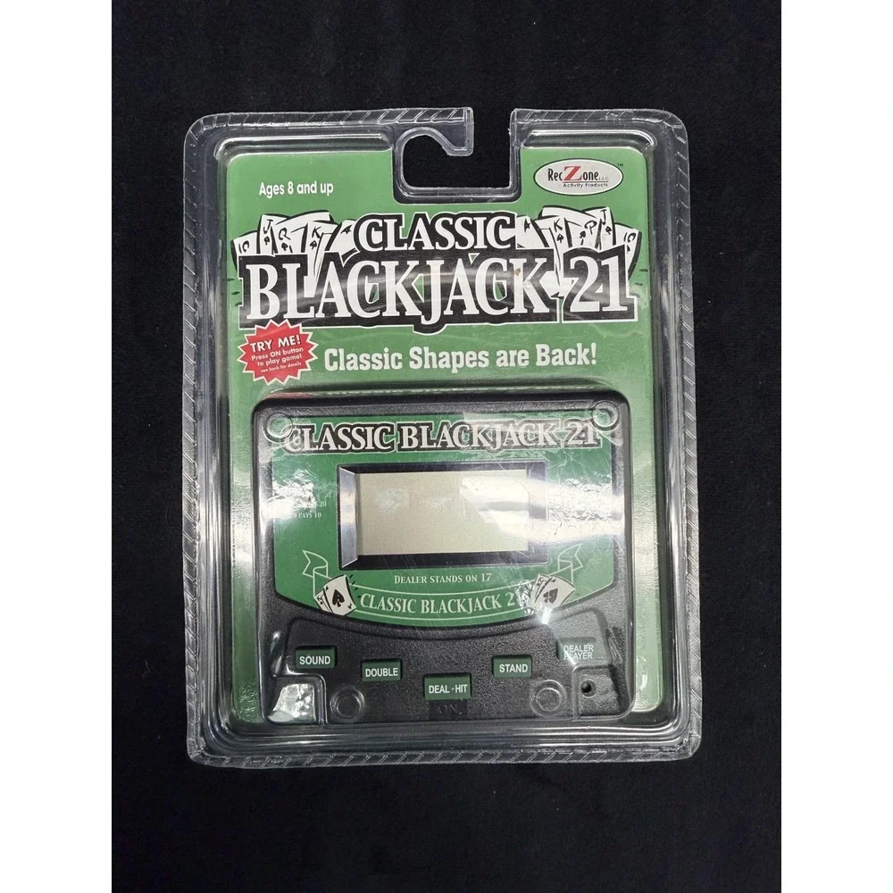 2003 RecZone Classic Blackjack 21 Electronic Handheld Game New Sealed NOS